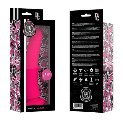 DELTA CLUB - JUGUETES DILDO DOCTOR SILICONA ROSA 20 CM - O- 4 CM