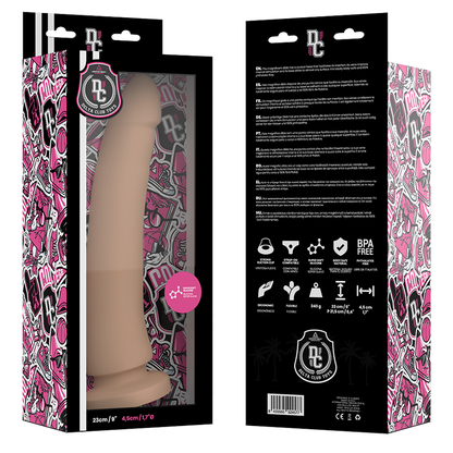 DELTA CLUB - JUGUETES MEDICOS DILDO SILICONA NATURAL 23 CM -O- 4.5 CM