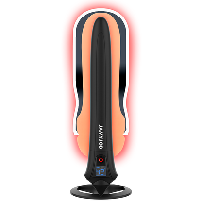 JAMYJOB Aquecedor de Mangas para Masturbadores, com destaque para o design compacto e a porta USB.