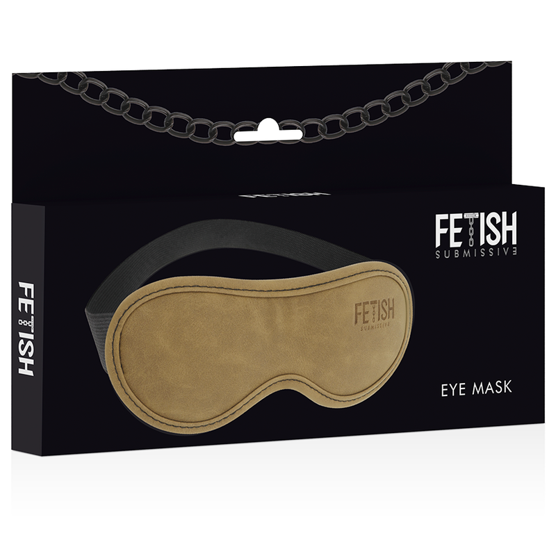 Detalhe da Máscara Fetish Submissive de Couro Vegano com Forro de Neoprene