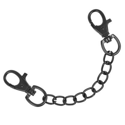 Close-up of the FETISH SUBMISSIVE ORIGIN Vegan Leather Cuffs with Neoprene Lining.