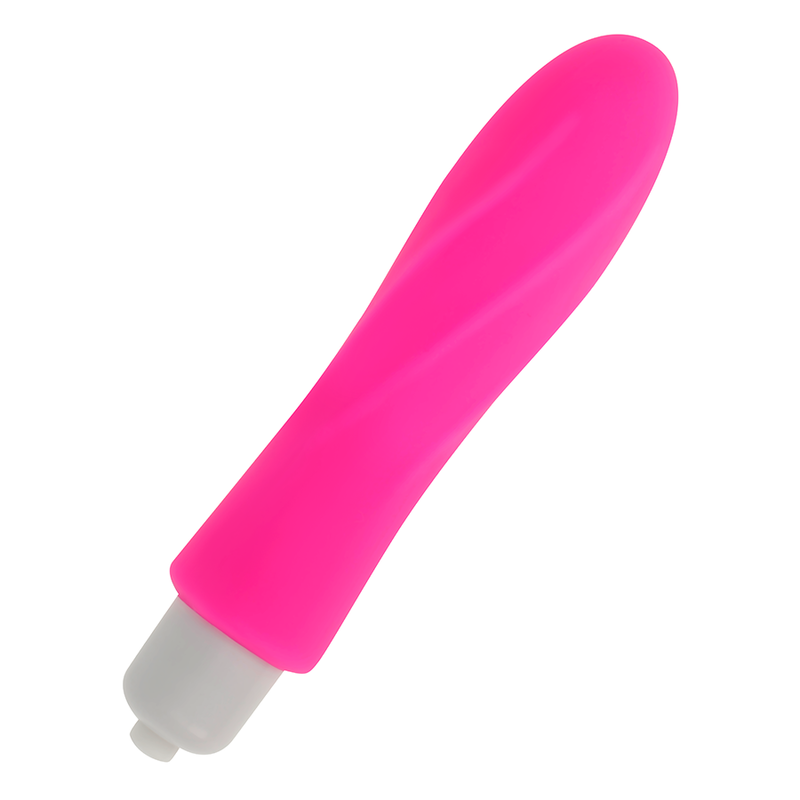 Close-up of the OHMAMA Bala Vibrante de Silicone 12cm showing its sleek design and flexible tip.