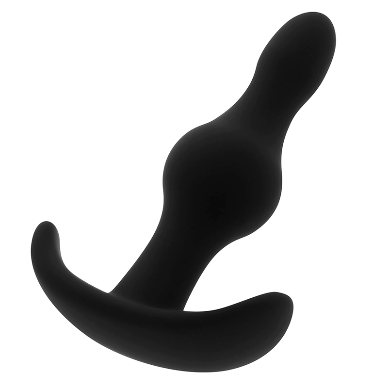 Close-up do Plug Anal de Silicone Ohmama 8cm, mostrando sua textura suave e design ergonómico para uso seguro e confortável.