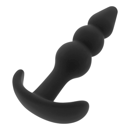 Close-up do Plug Anal de Silicone Hipoalergénico OHMAMA 9,2 cm mostrando seu material e design ergonómico.