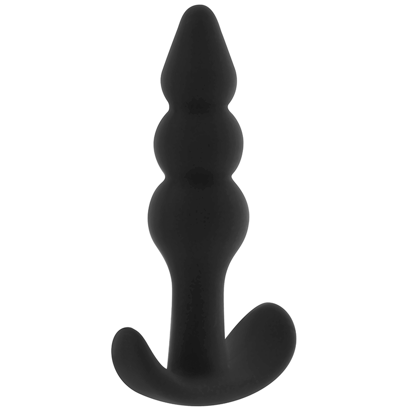 Close-up do Plug Anal de Silicone Hipoalergénico OHMAMA 9,2 cm mostrando seu material e design ergonómico.