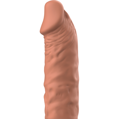 Extensão de Pénis VirilXL V5 Marrom de Silicone Líquido