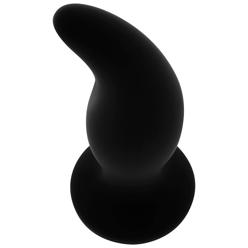 Plug Anal Curvo de Silicone Ponto P da OHMAMA, detalhe do design ergonómico e material macio