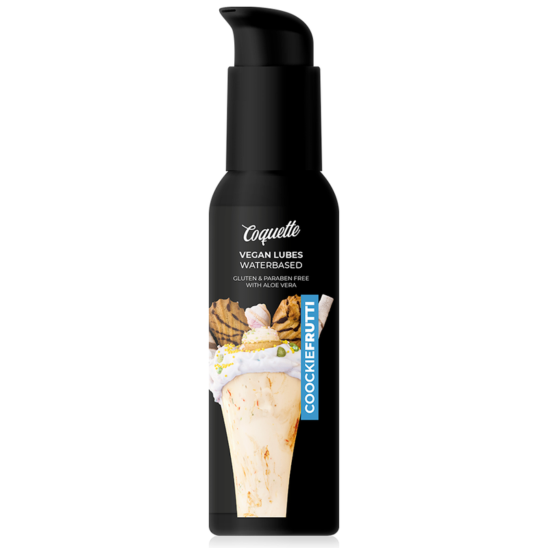 Embalagem do Lubrificante Vegano Premium COQUETTE CHIC DESIRE Cookiefrutti 100ml