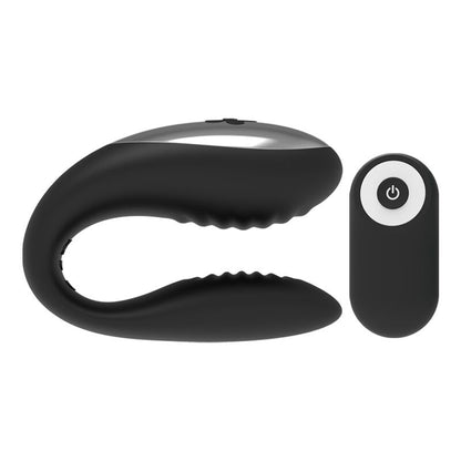Close-up do vibrador BRILLY GLAM para casais com controle remoto, destacando seu design ergonômico e acabamento em silicone.