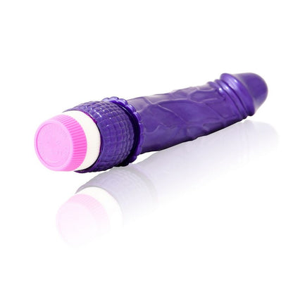 Baile Vibrador Realista Waves of Pleasure 23cm Roxo, com textura suave e forma ergonómica.