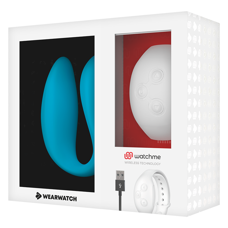 WEARWATCH - VIBRADOR DE DOBLE TECNOLOGÍA ÍNDIGO/NIEVE