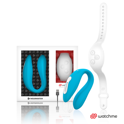 WEARWATCH - VIBRADOR DE DOBLE TECNOLOGÍA ÍNDIGO/NIEVE