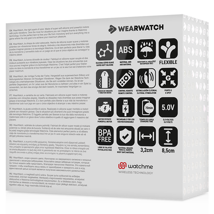 WEARWATCH - RELOJ VIBRADOR DE DOBLE TECNOLOGÍA INDIGO / JET