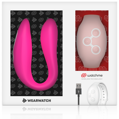 WEARWATCH - VIBRADOR WATCHME DOBLE TECNOLOGÍA FUCSIA / ROSA