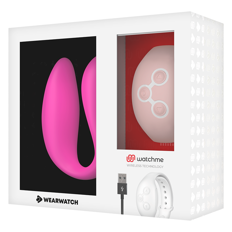 WEARWATCH - VIBRADOR WATCHME DOBLE TECNOLOGÍA FUCSIA / ROSA