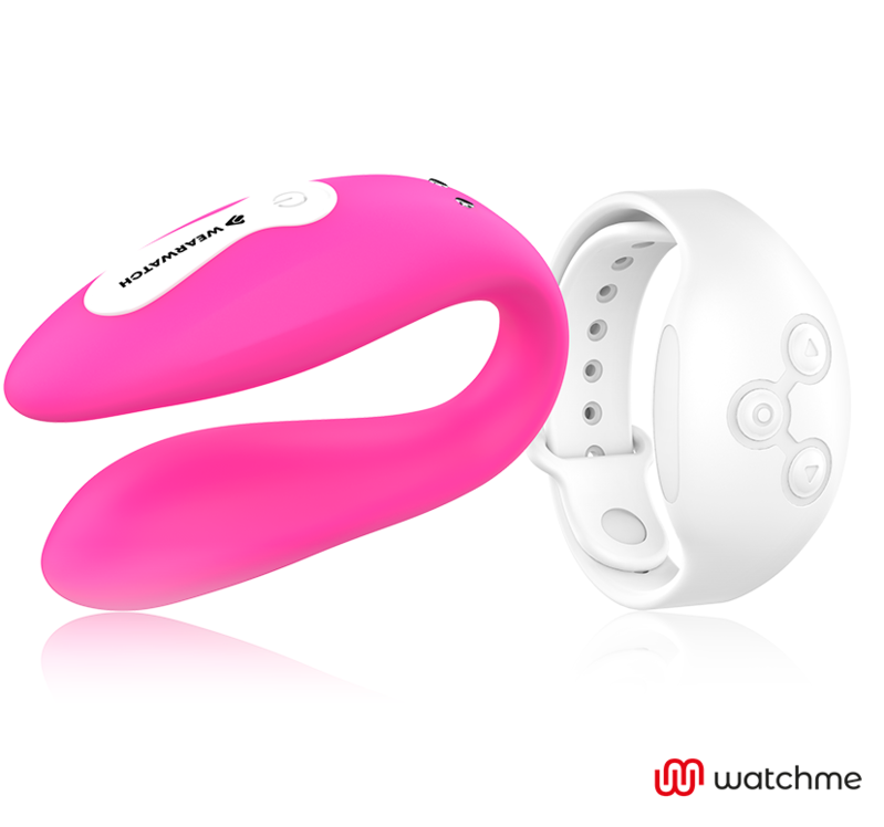 WEARWATCH - VIBRADOR WATCHME DOBLE TECNOLOGÍA FUCSIA / NIEVE