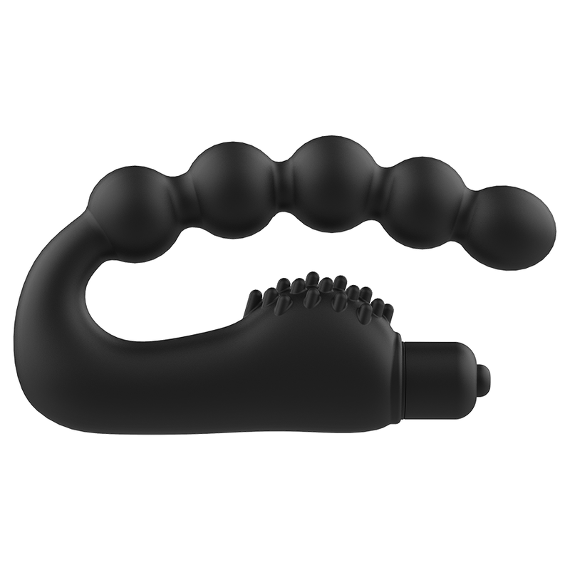Close-up of the ADDICTED TOYS Estimulador de Próstata Vibratório em Silicone Flexível, showcasing its ergonomic design and smooth texture.